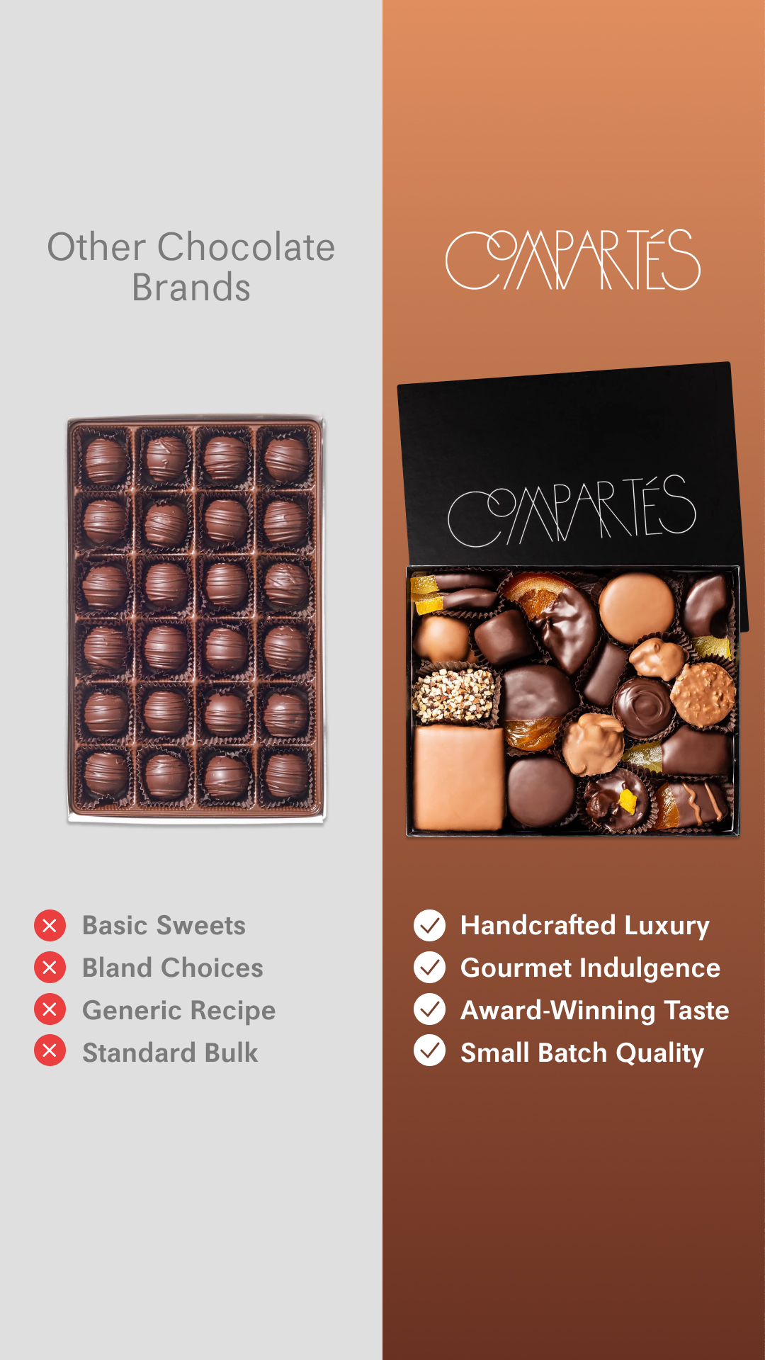 Compartes Chocolate Facebook ad
