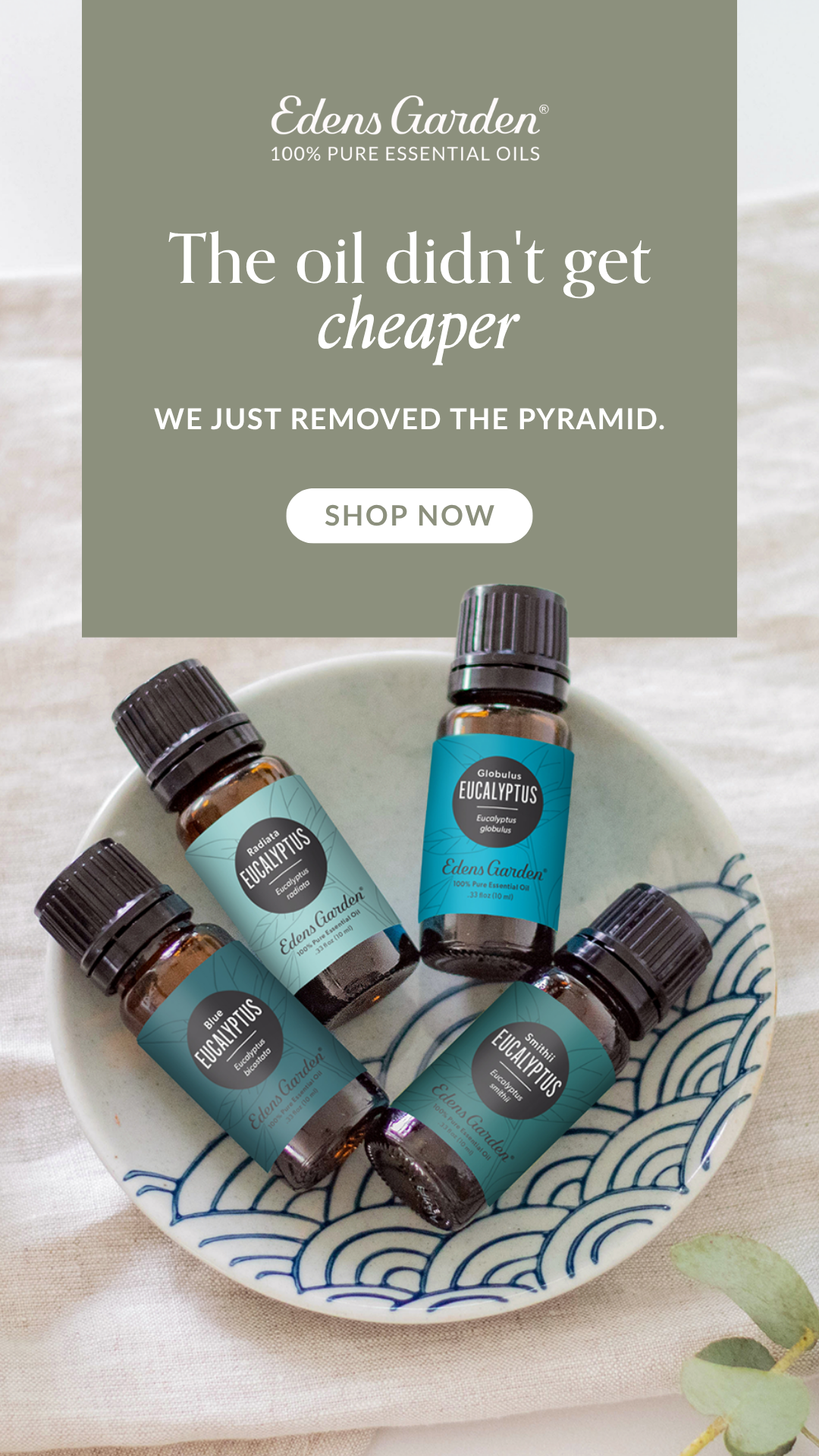 Edens Garden Essential Oils Facebook ad