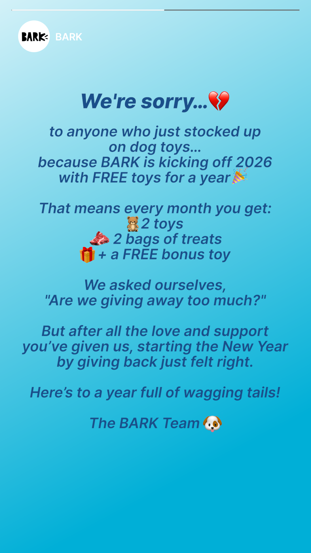 BarkBox Facebook ad