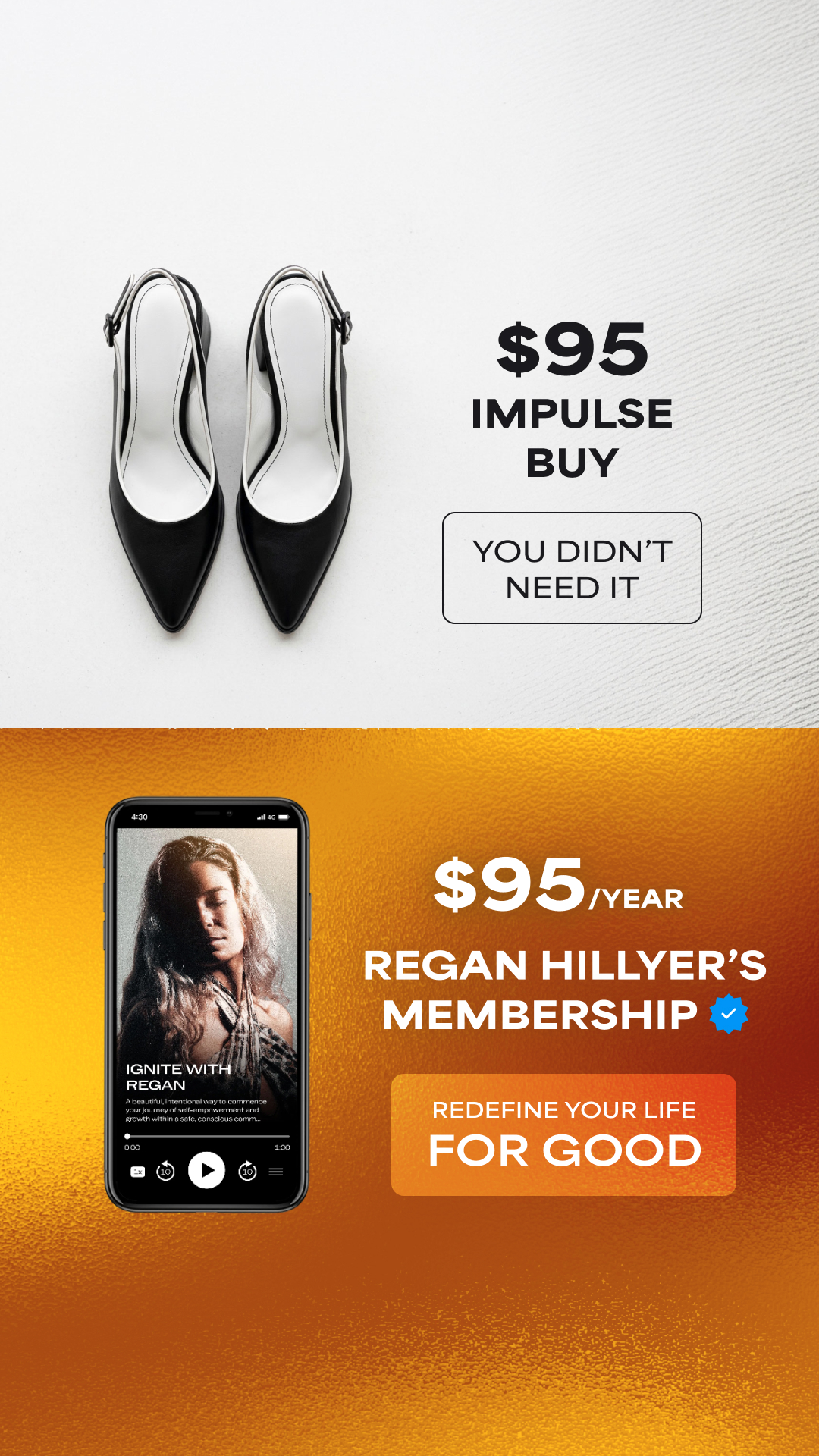 Regan Hillyer Facebook ad