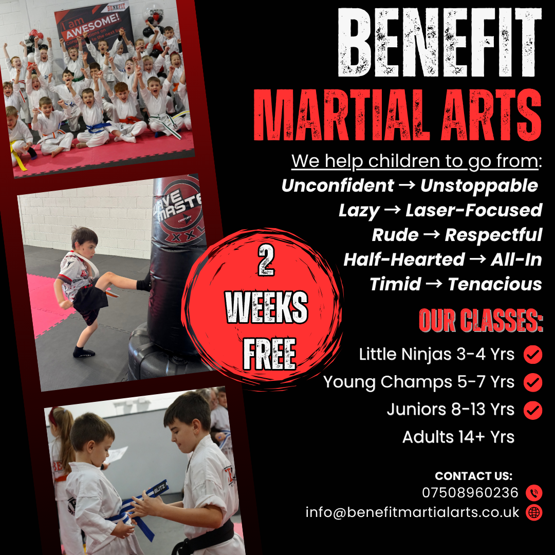 Benefit Martial Arts & Fitness Facebook ad