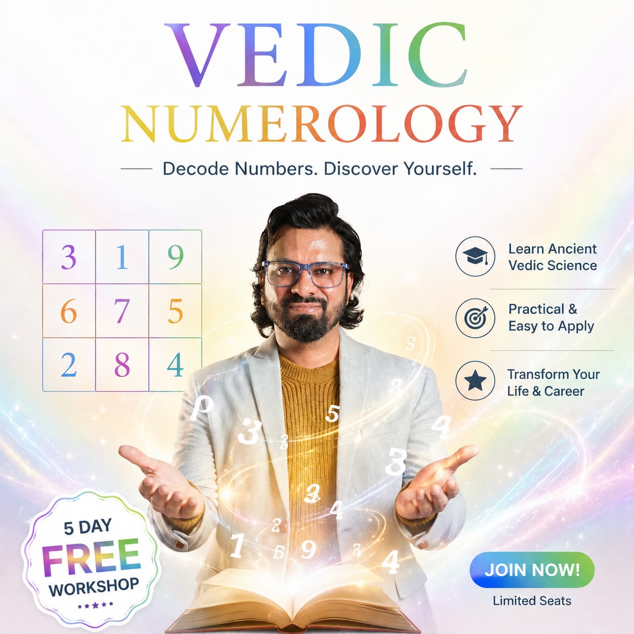 Astronumeroamit Facebook ad: Register Now for FREE VEDIC NUMEROLOGY MASTERCLASS & Start…