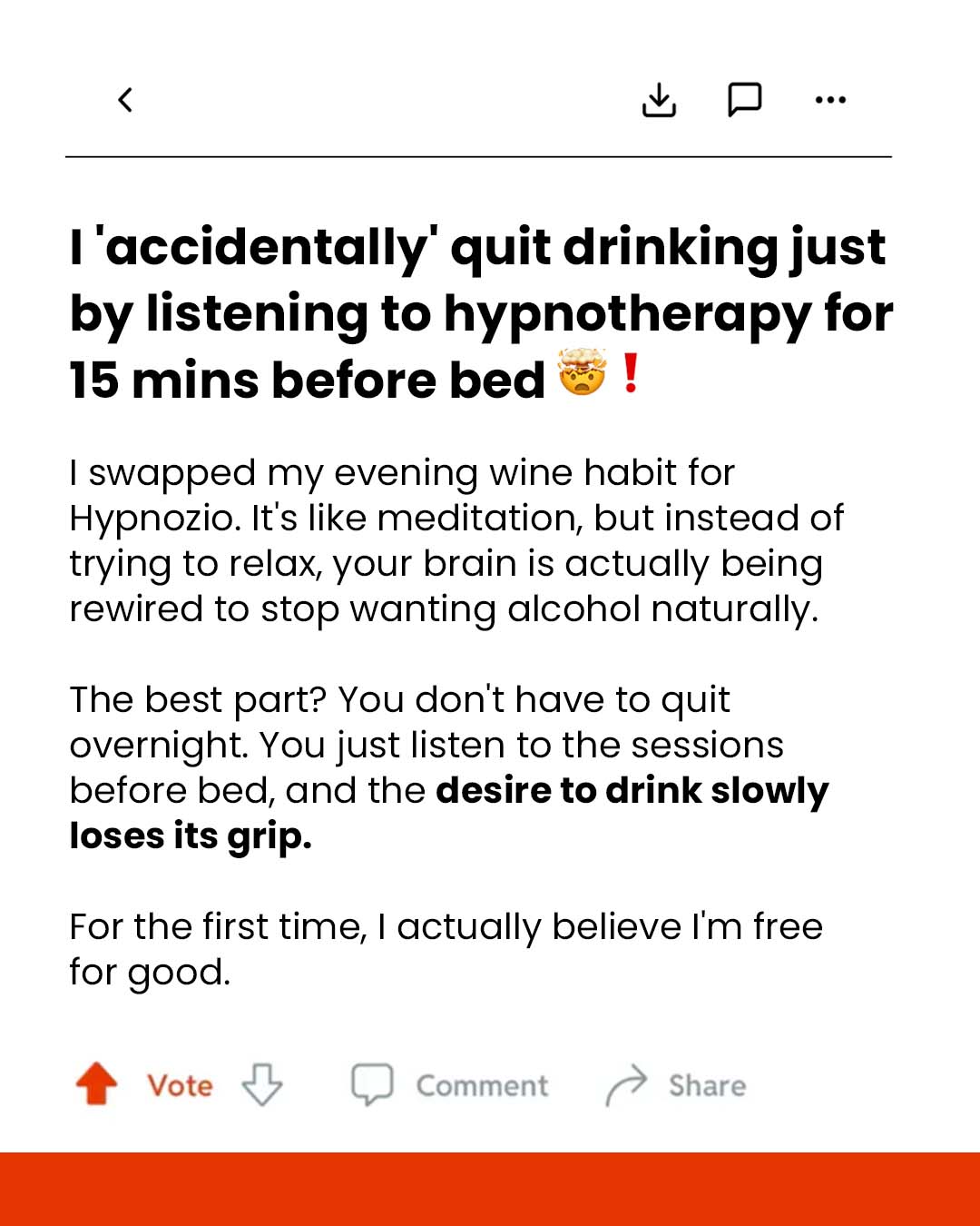 Hypnozio: power of hypnotherapy Facebook ad
