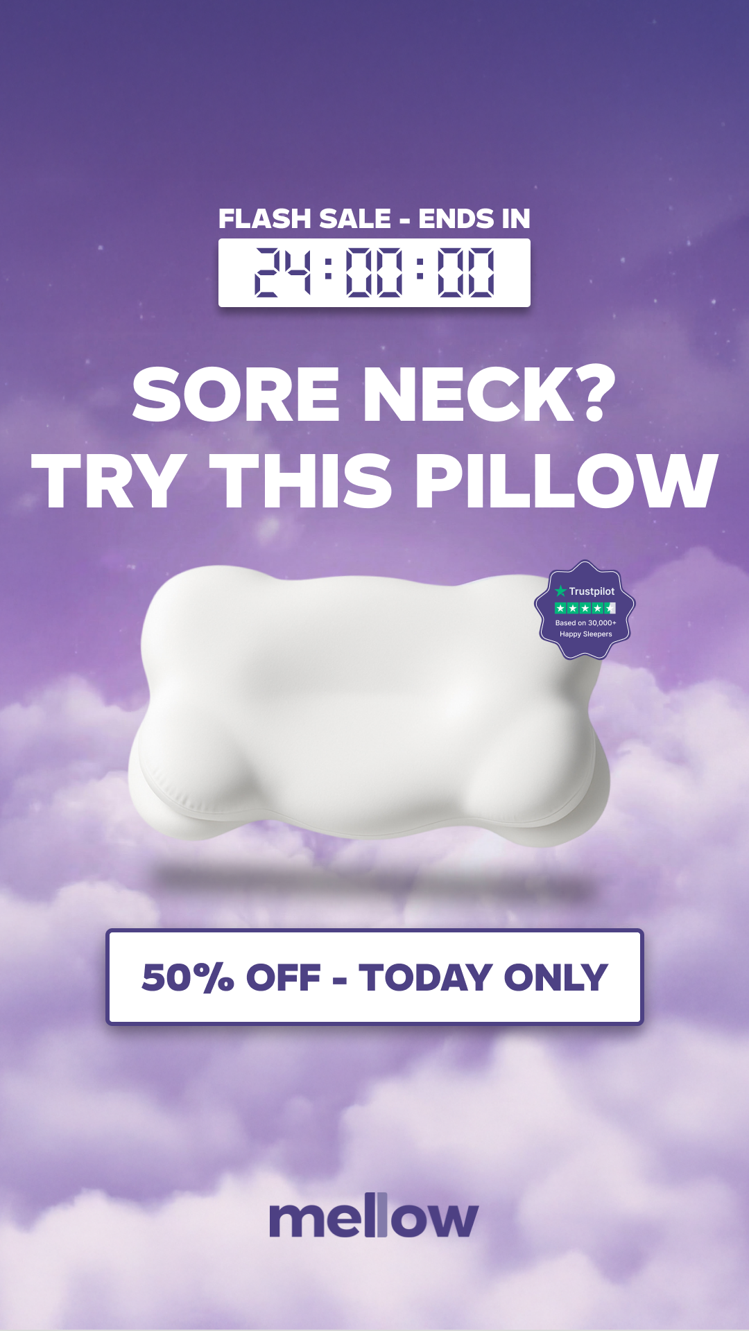 Mellow Cloud Align Pillow Facebook ad