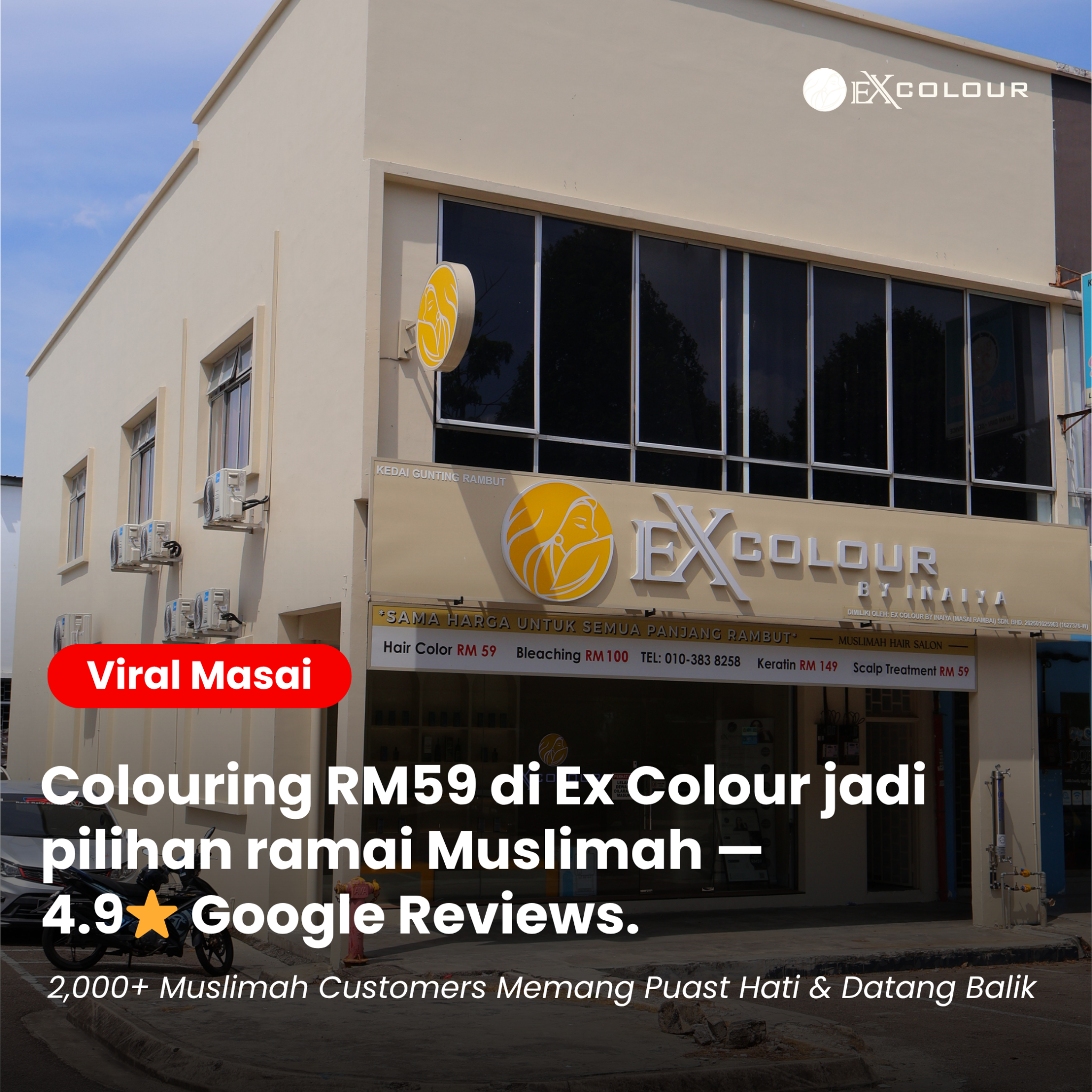 Ex Colour Muslimah Hair Salon Facebook ad