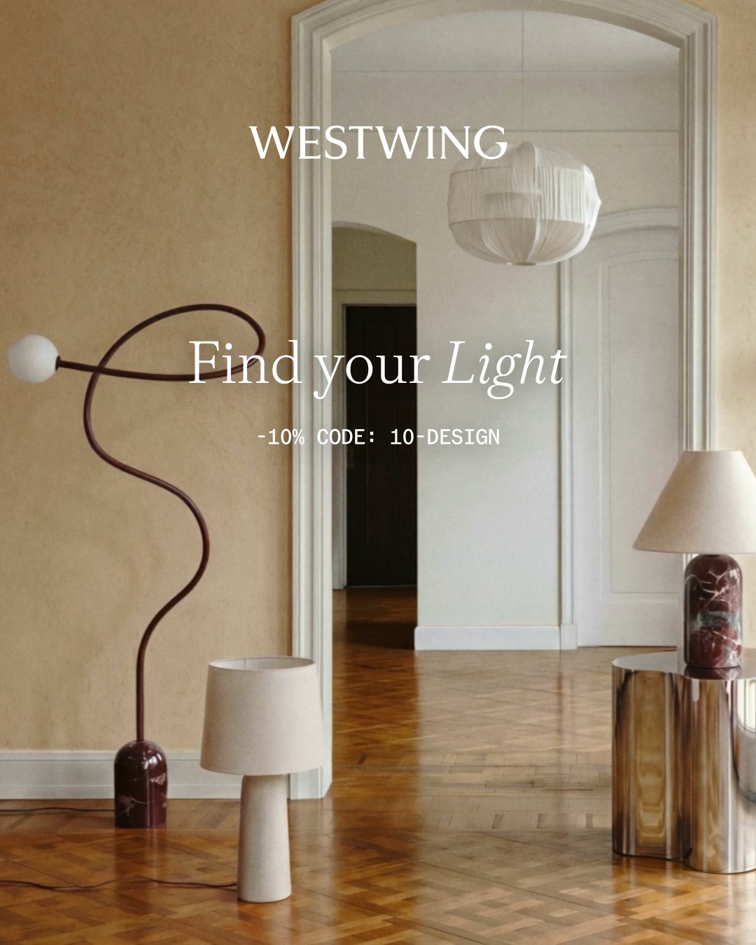 Westwing.at Facebook ad: Find your light