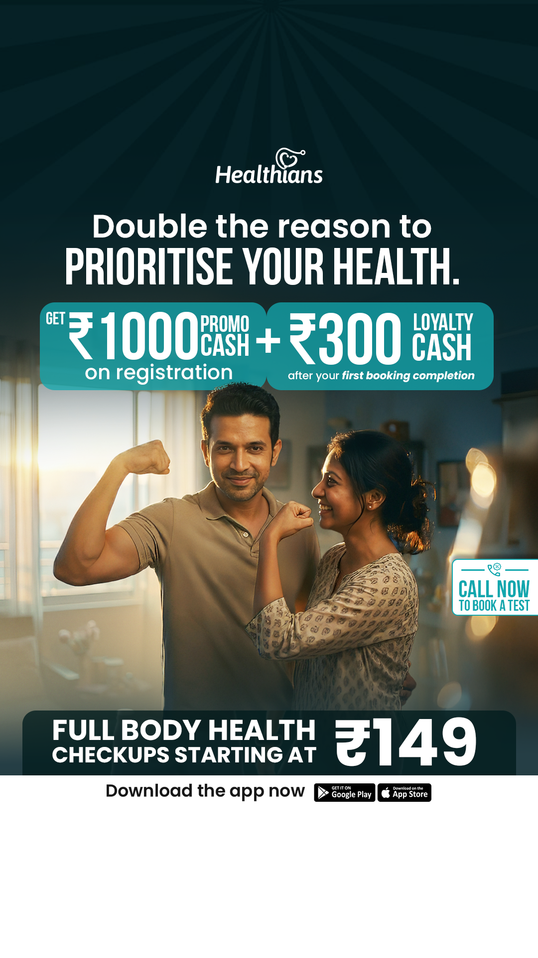 Healthians Facebook ad