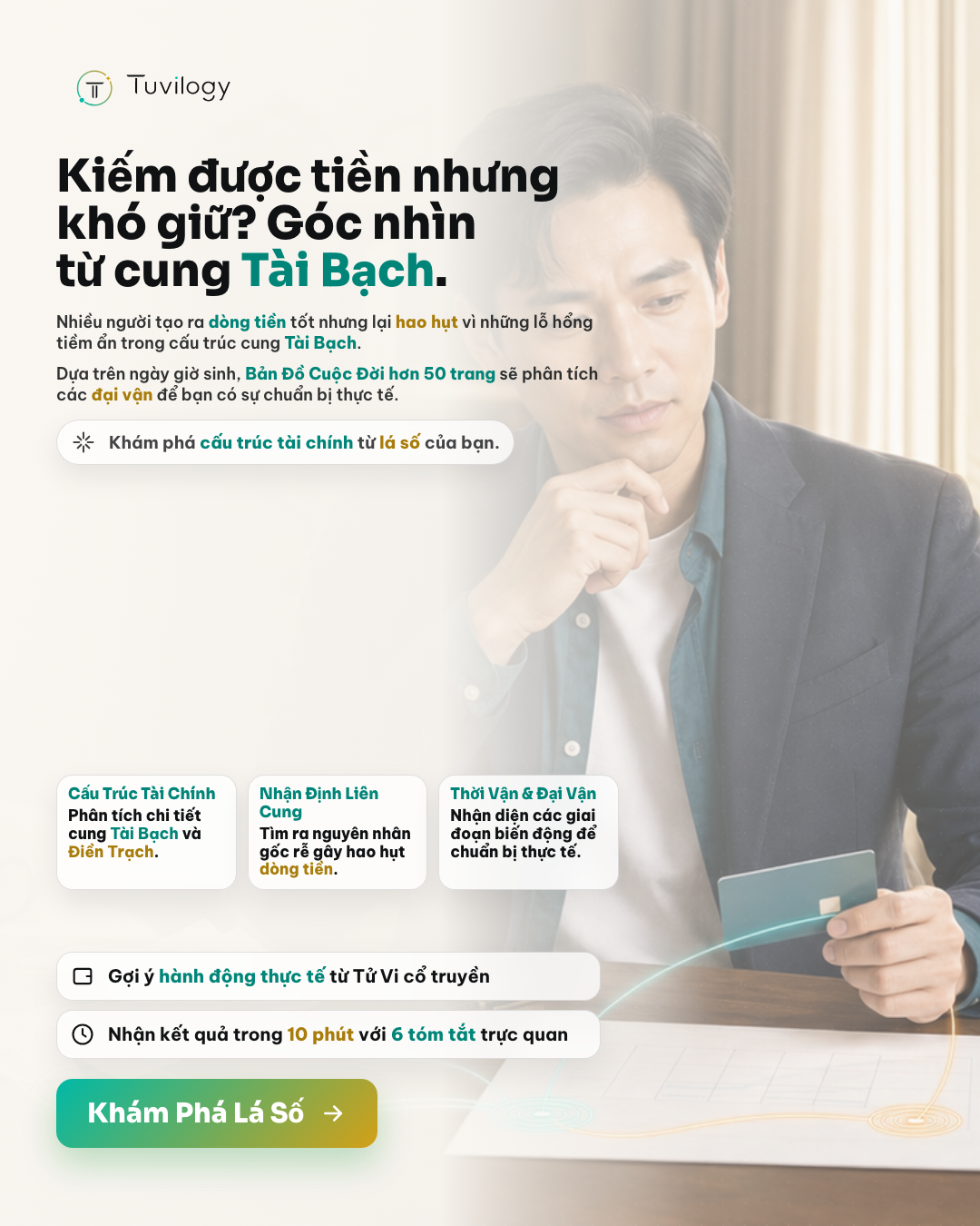 Tuvilogy - Tử Vi Hiện Đại Facebook ad: Kiếm Được Mà Khó Giữ: Đâu Là Nguyên Nhân Thực Sự?