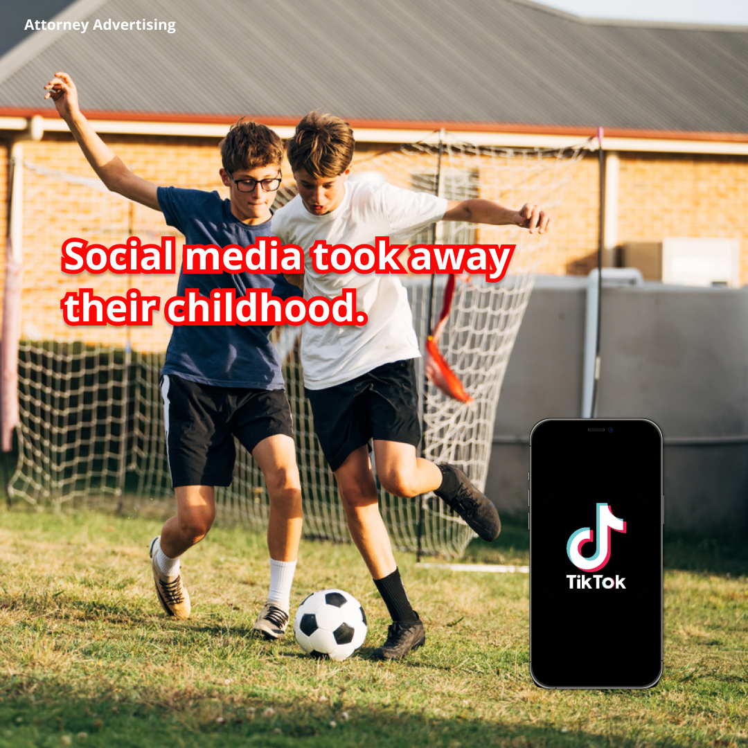 TikTok Addiction Lawyers Facebook ad: Children’s TikTok Harm Lawsuit