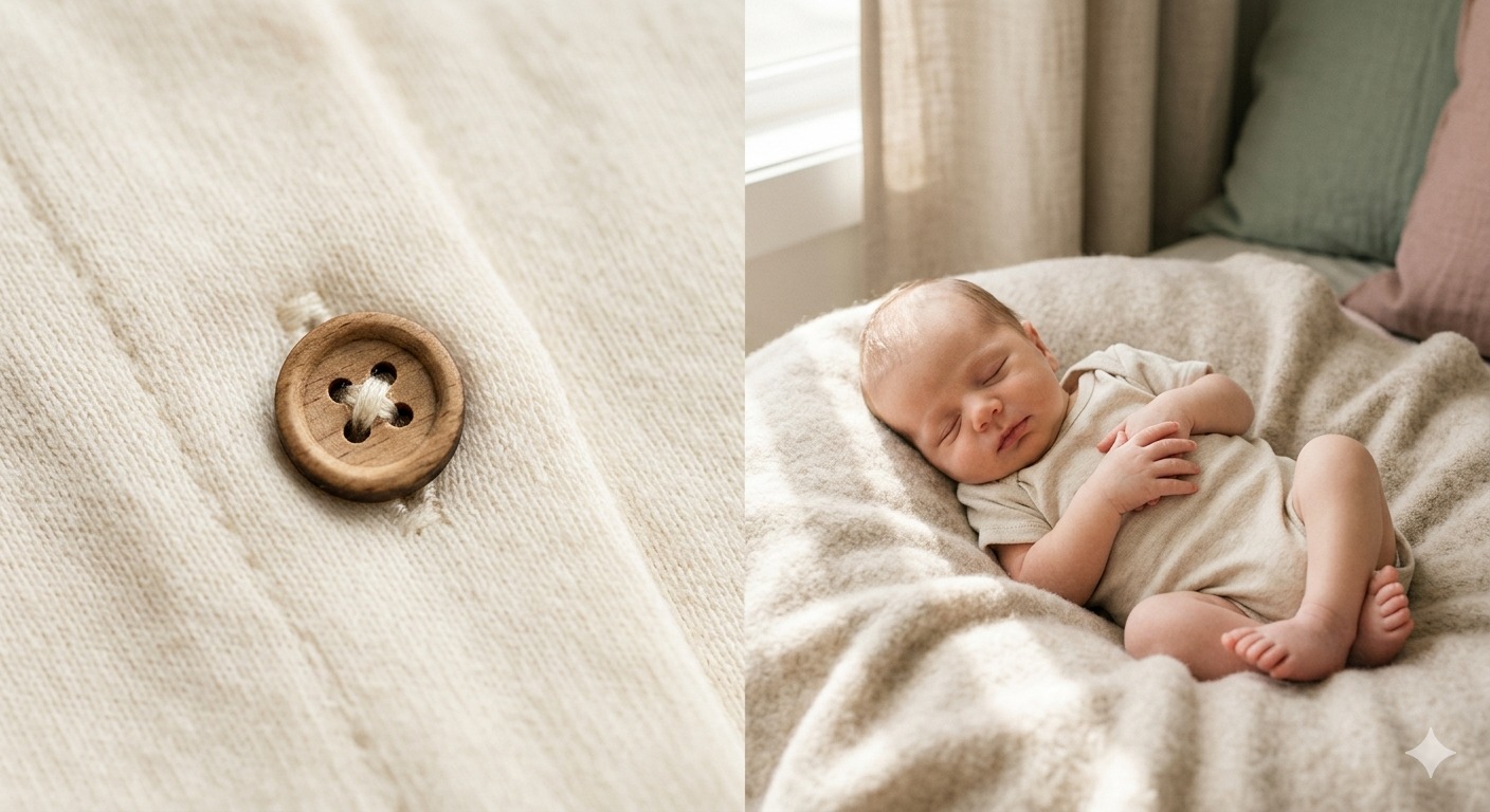 purely_little Facebook ad: Woven with love, designed for peace.