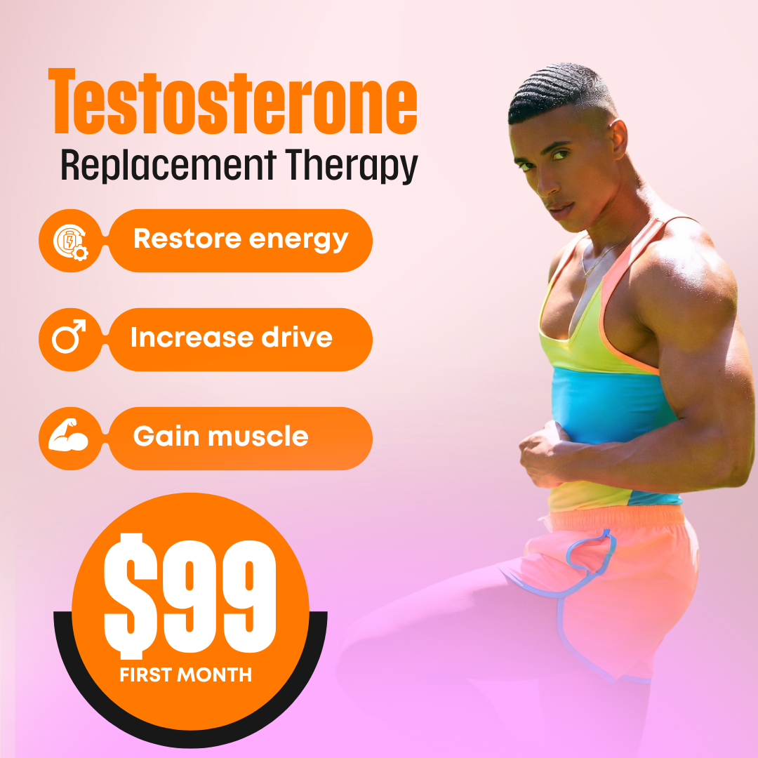 Clevir Health Facebook ad: TRT for $99!