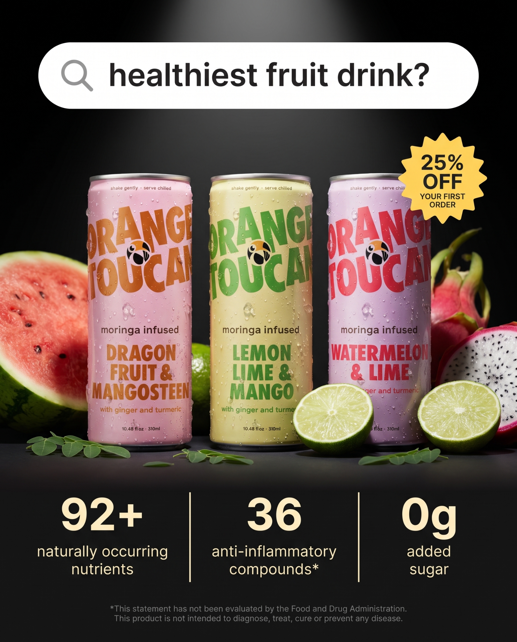 Orange Toucan Facebook ad: 25% Off Your First Order