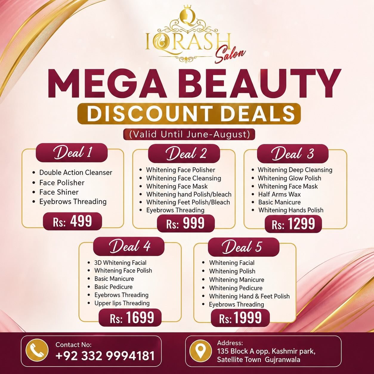 Iqrash Beauty Salon Facebook ad