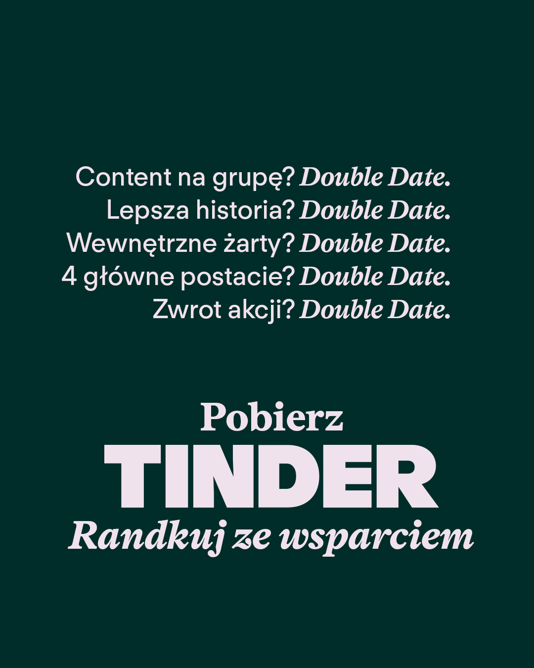 Tinder Facebook ad
