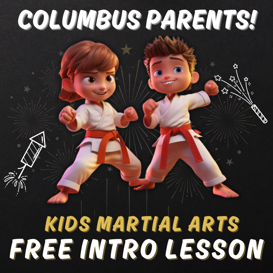 Columbus Martial Arts Academy Facebook ad: Free Kids Martial Arts Intro Lesson