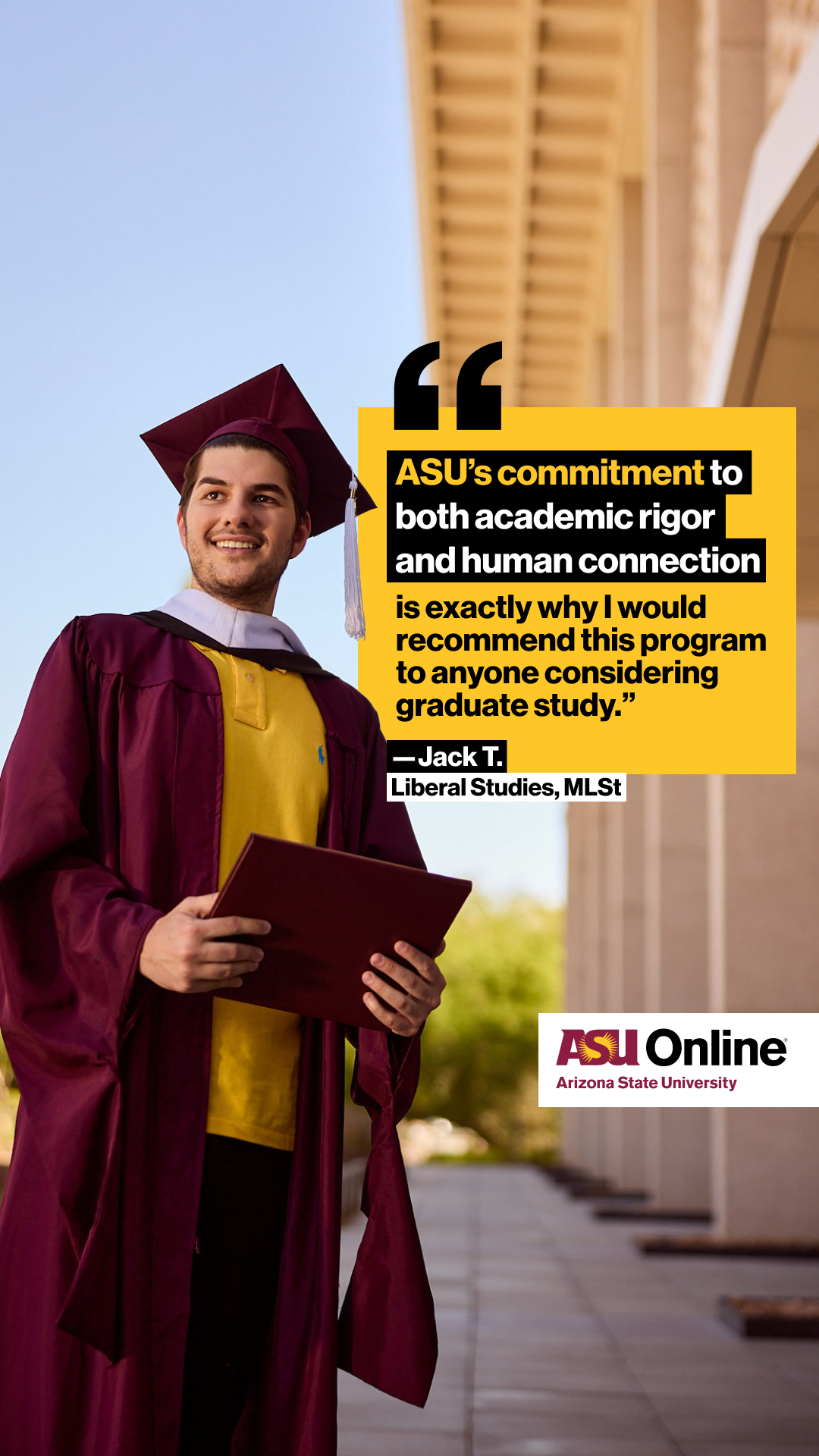 ASU Online Facebook ad