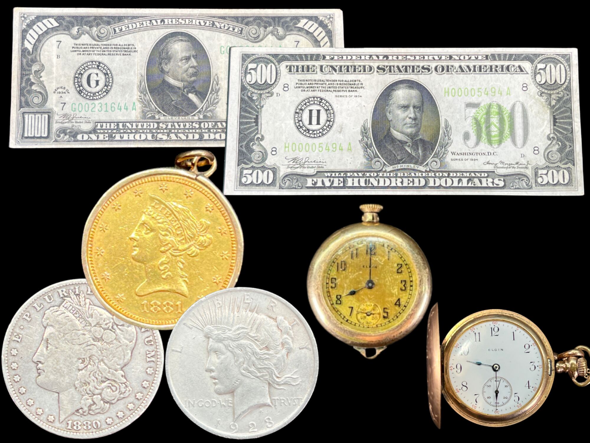 Beckort Auctions, LLC Facebook ad: Vintage Coin & Currency Collection Online Auction