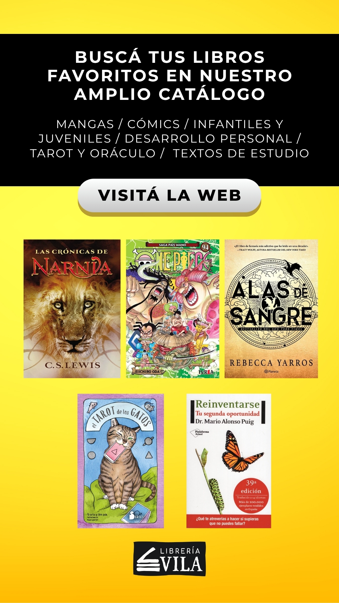 Librería Vila Facebook ad from May 29, 2026