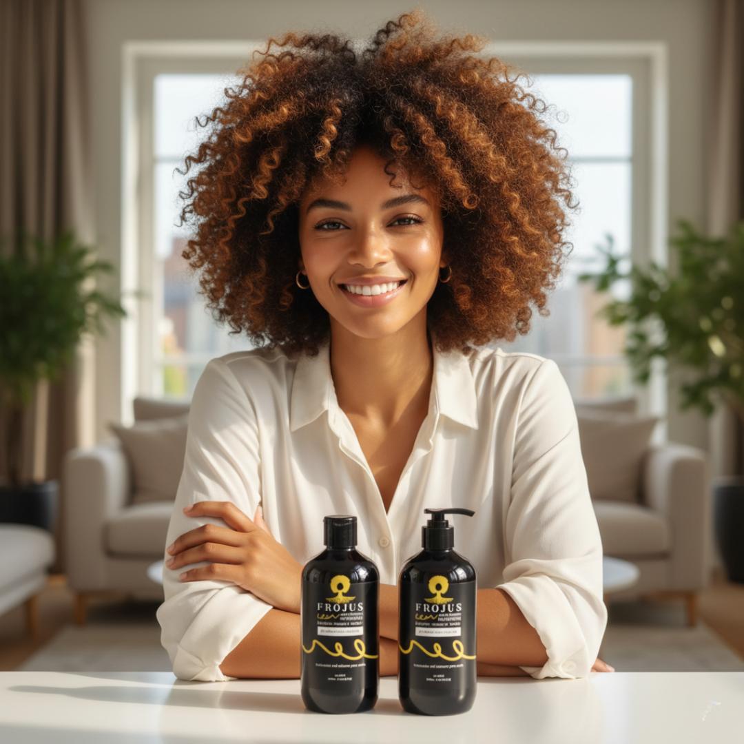 Frojus - Curly Hair Products Facebook ad: Your best curls start here.