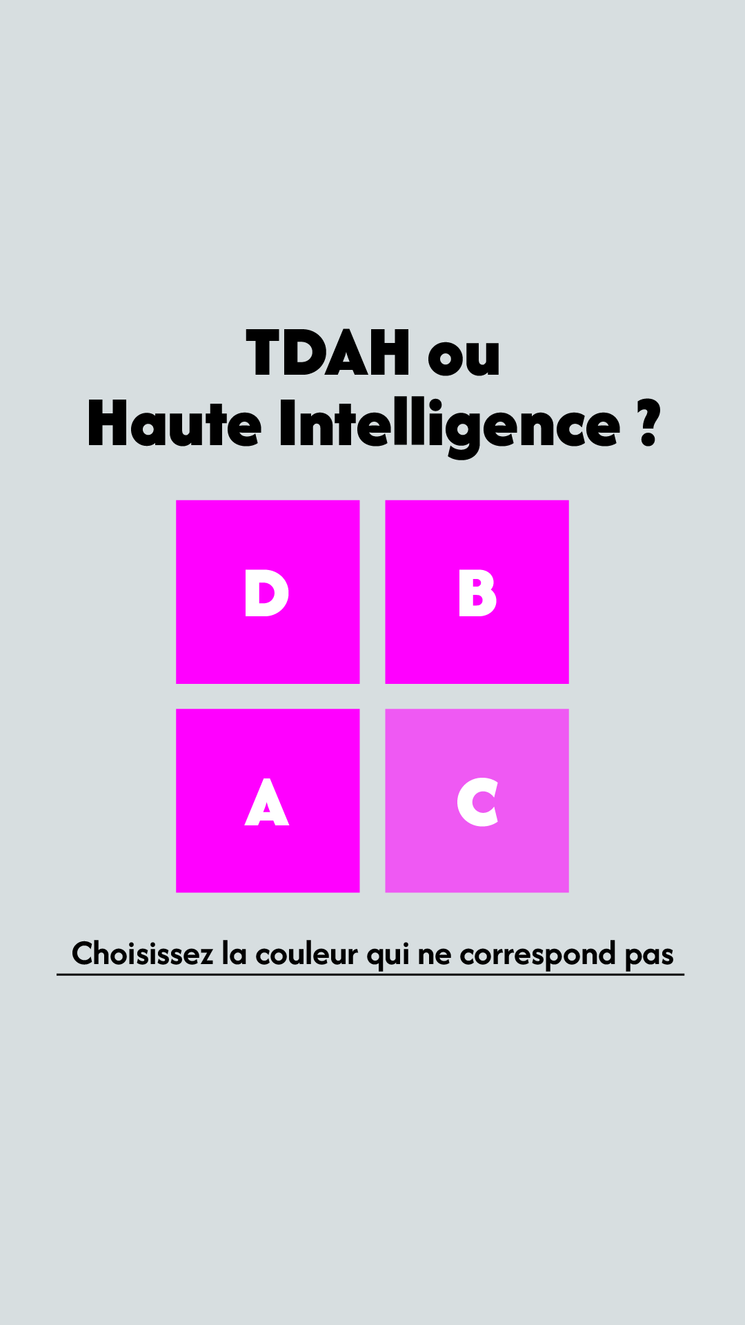 International IQ test Facebook ad