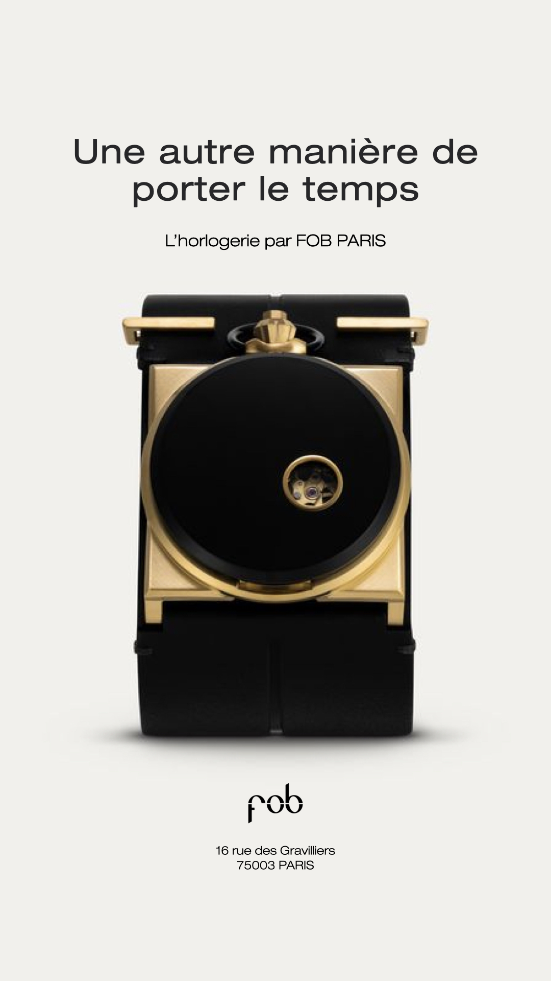 FOB PARIS Facebook ad