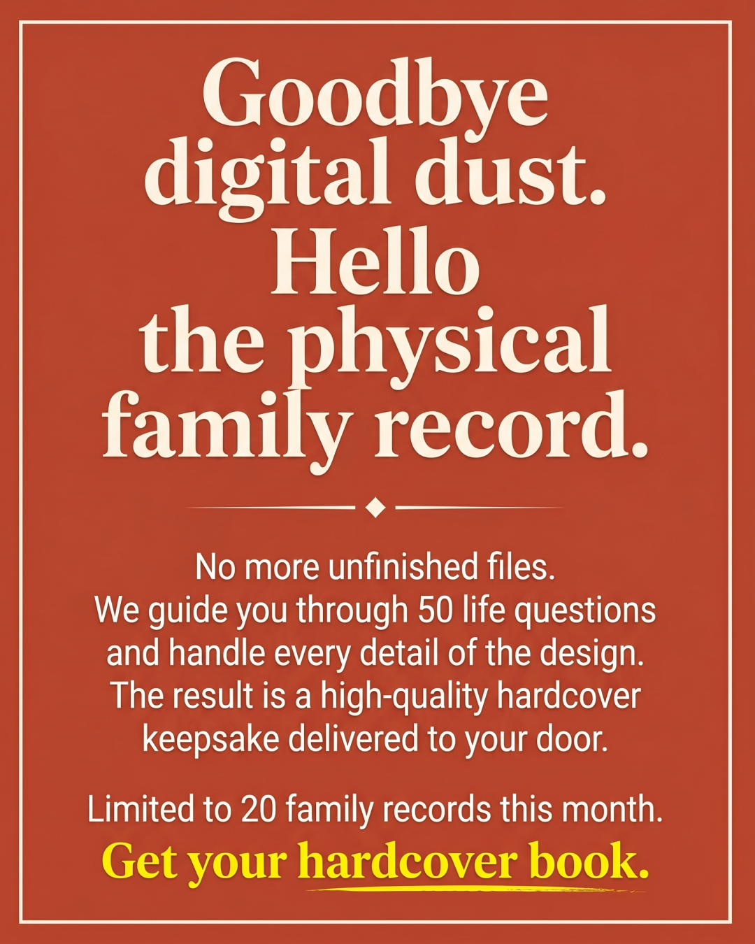 Memowrite Facebook ad