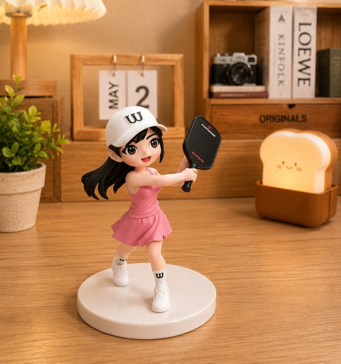 Bobby Arts - Mini Handmade Gifts Facebook ad: Step onto the Pickleball court in super cute…
