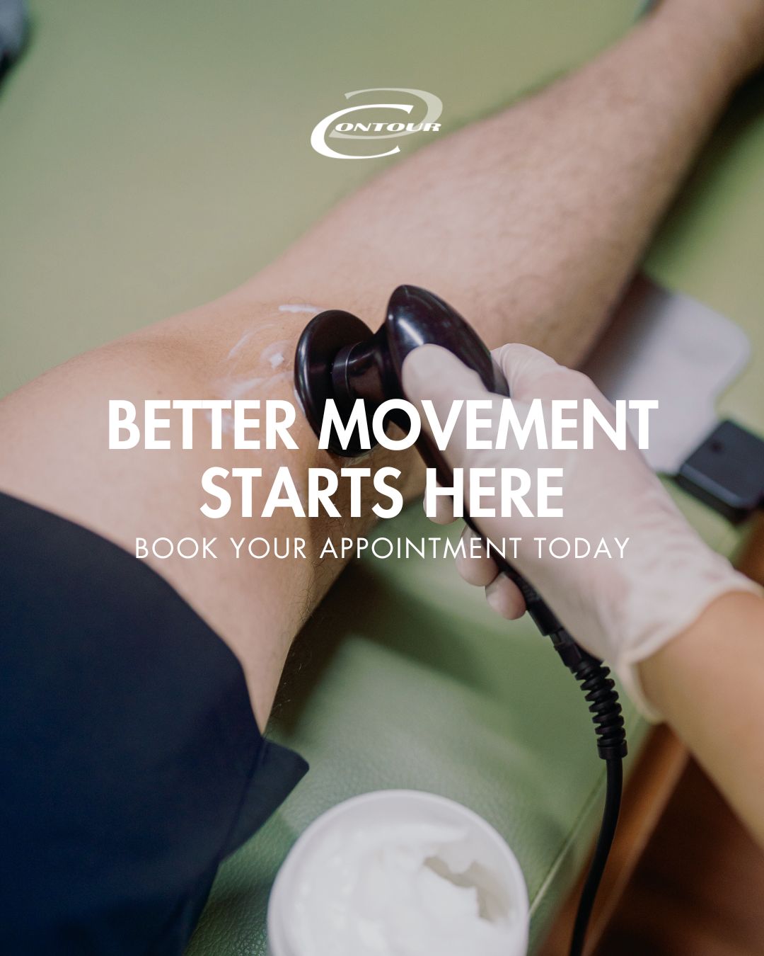 Contour Rehabilitation and Wellness Facebook ad: Quality physical therapy, now more accessible.