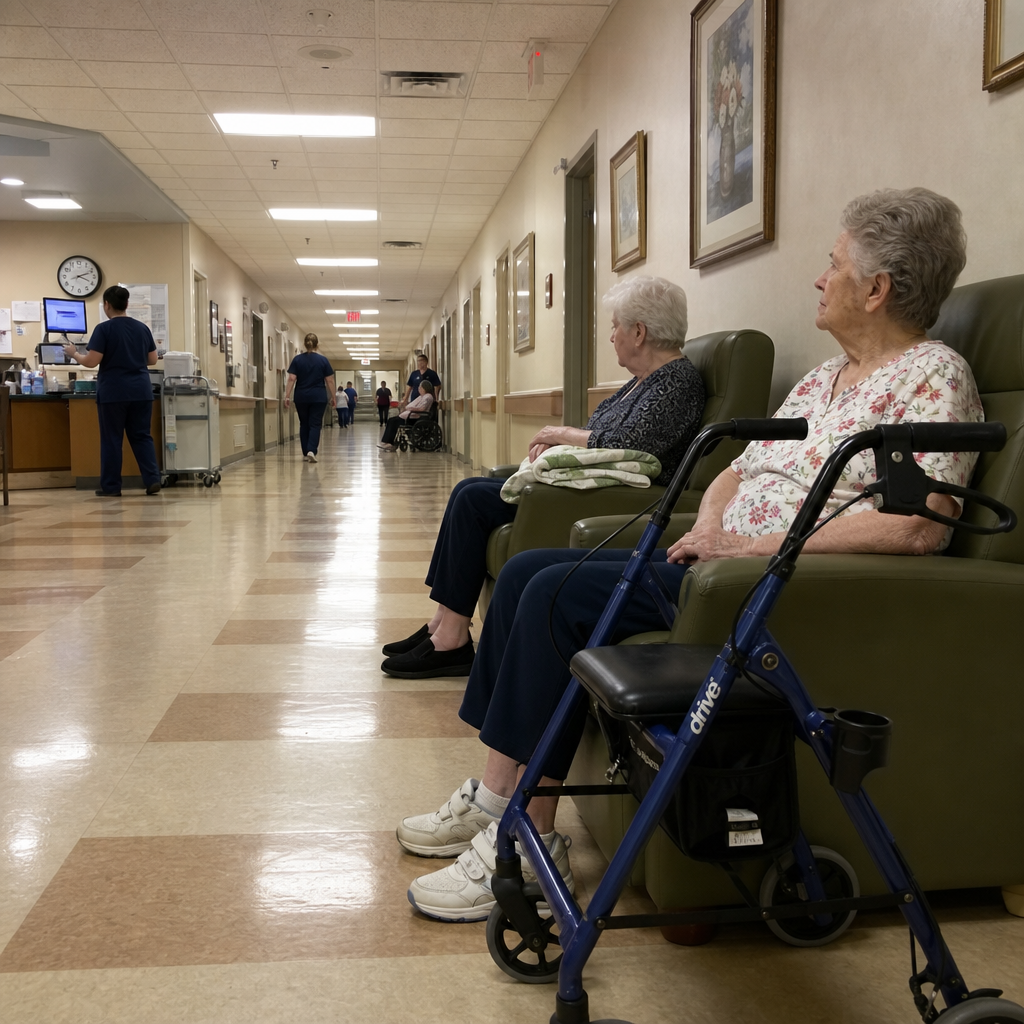 Senior Times USA Facebook ad: 3 Early Signs of Nursing Home Knee Degeneration