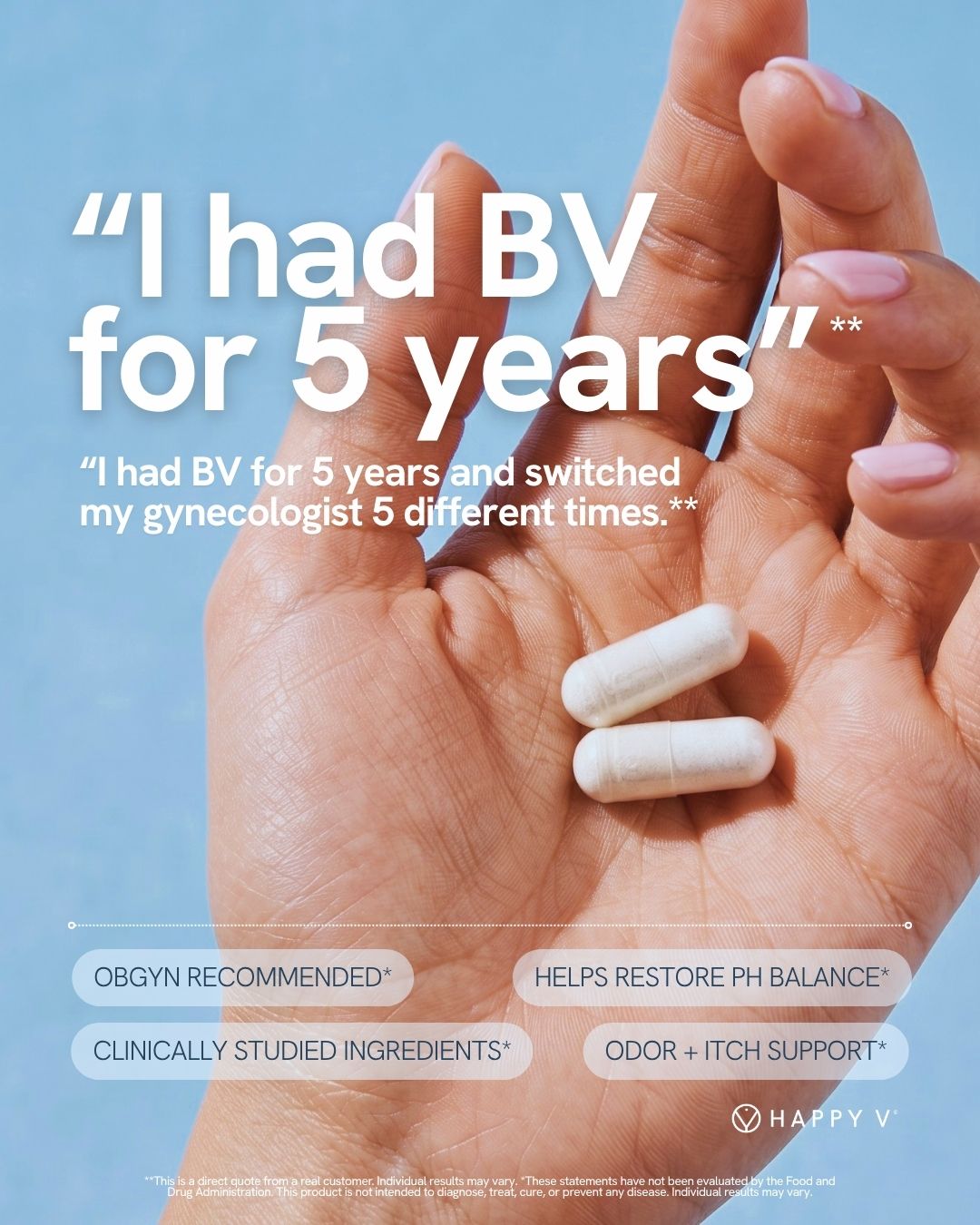 Happy V Facebook ad