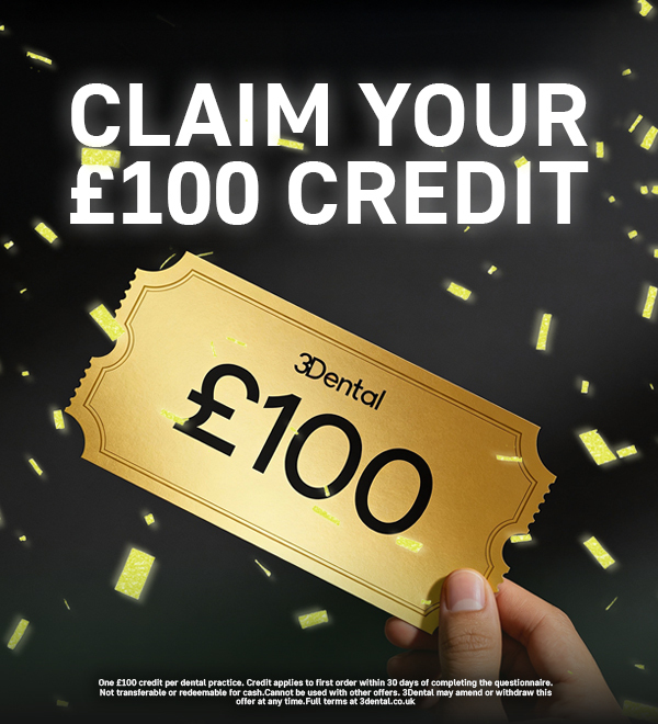 3Dental Aligners Facebook ad: Orthodontists: £100 Free Credit