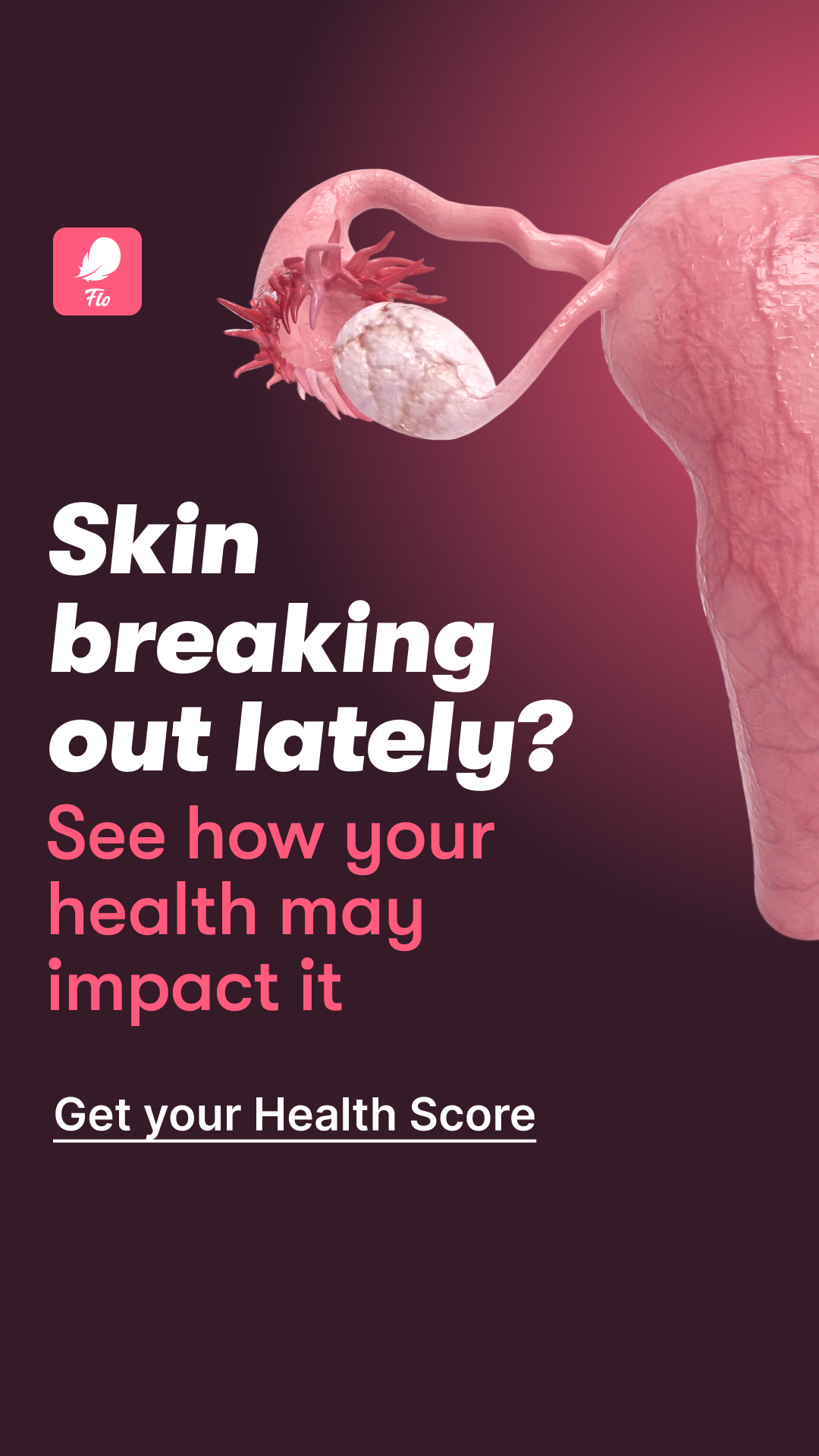 Flo Period Tracker App Facebook ad