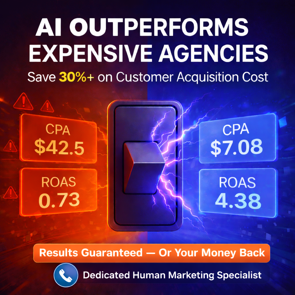 Sales Octopus Facebook ad: Replace Your $1,000/Month Agency With AI
