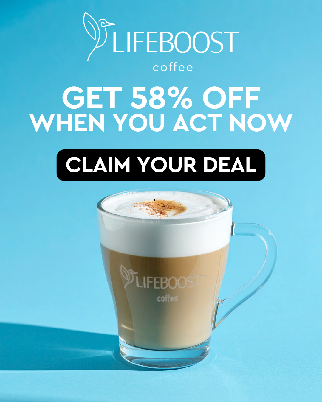 Lifeboost Coffee Facebook ad