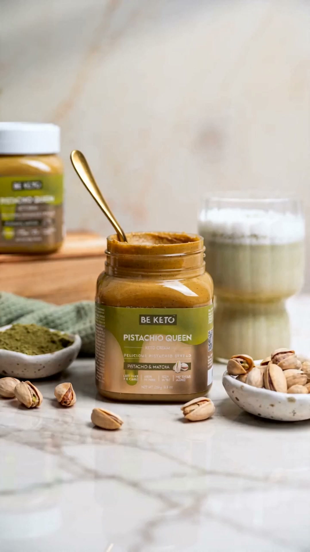 BeKeto Global Facebook ad: Crema de pistacho sin azúcar