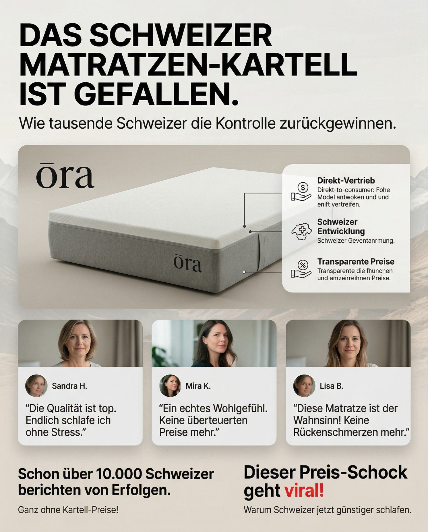 Der Schweizer Reporter Facebook ad: Das Matratzen-Kartell: Warum Schweizer jahrelang zu viel…