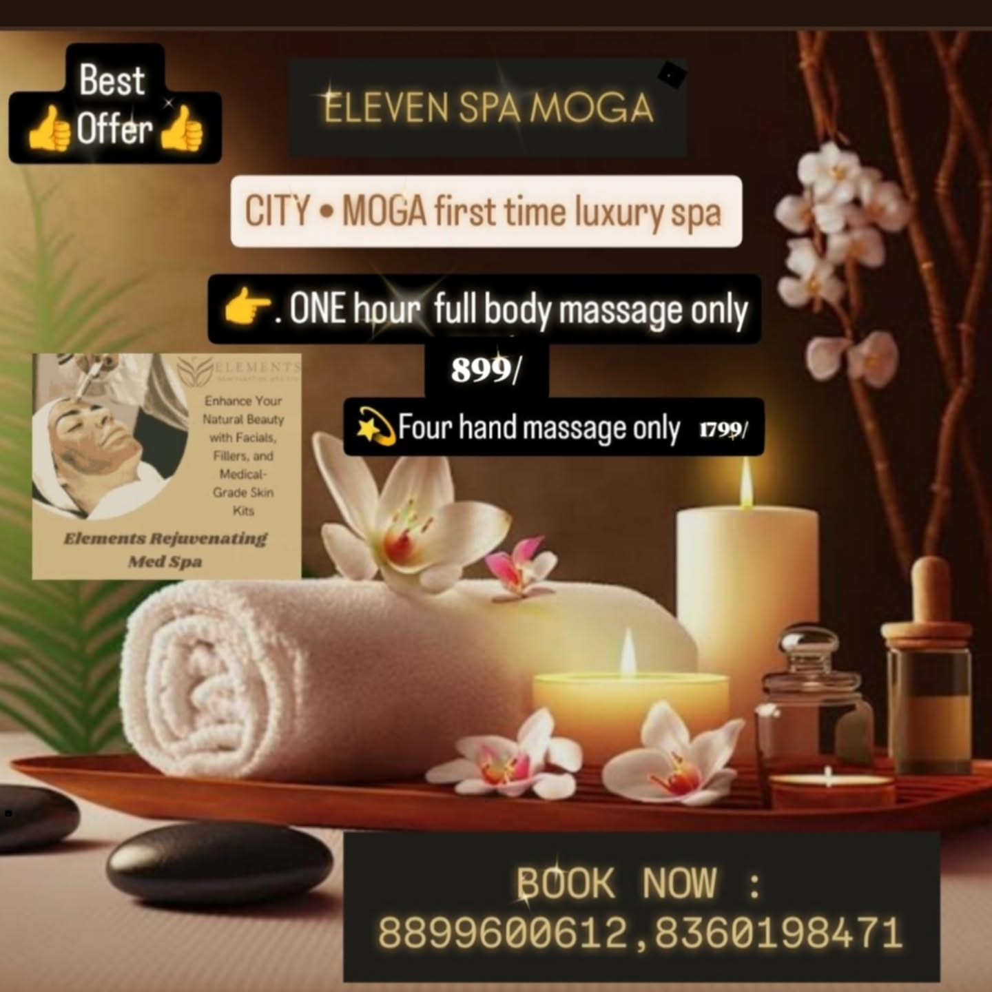 Eleven Spa Facebook ad: Best offer in moga