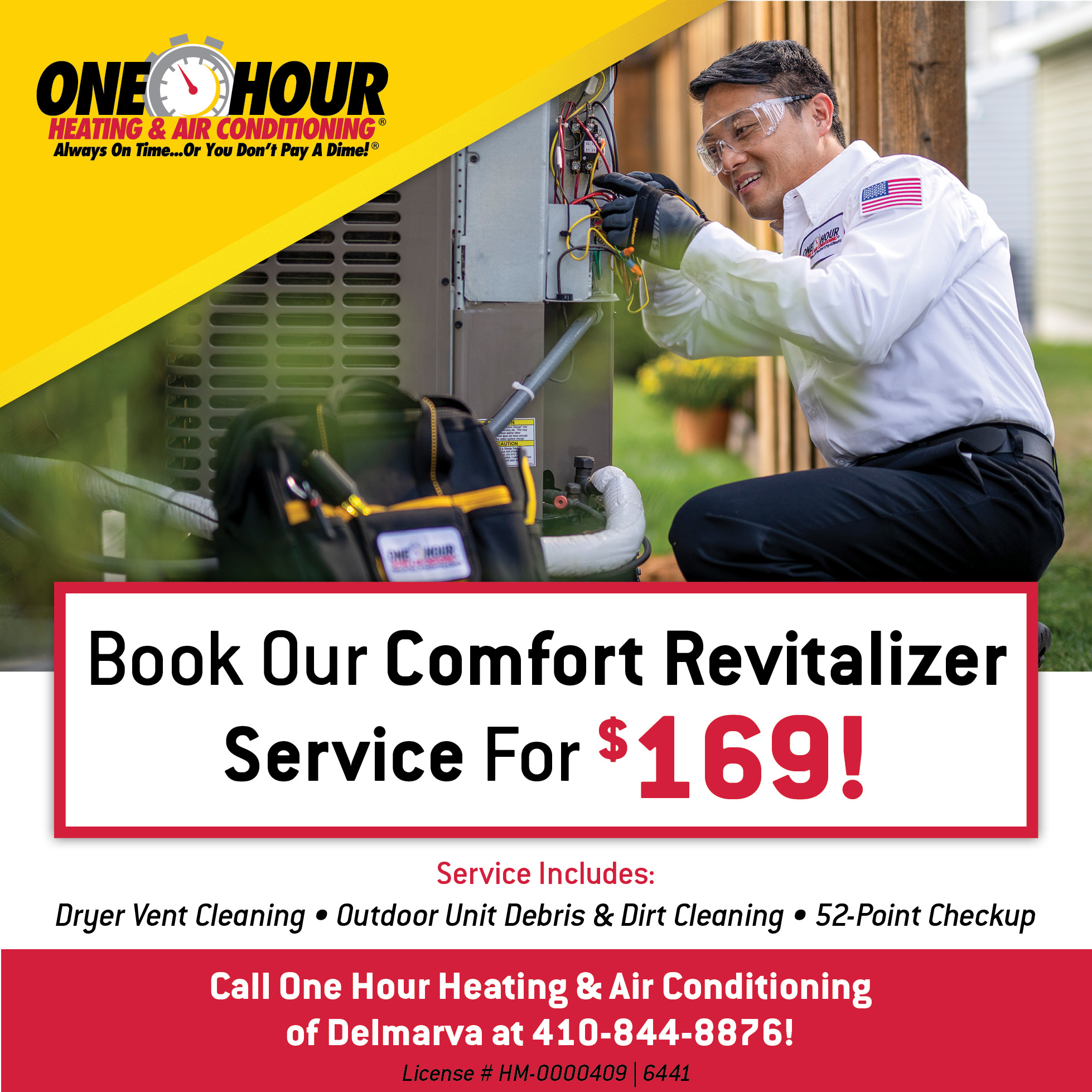 One Hour Heating & Air Conditioning of Delmarva Facebook ad: Does your AC need an AC?