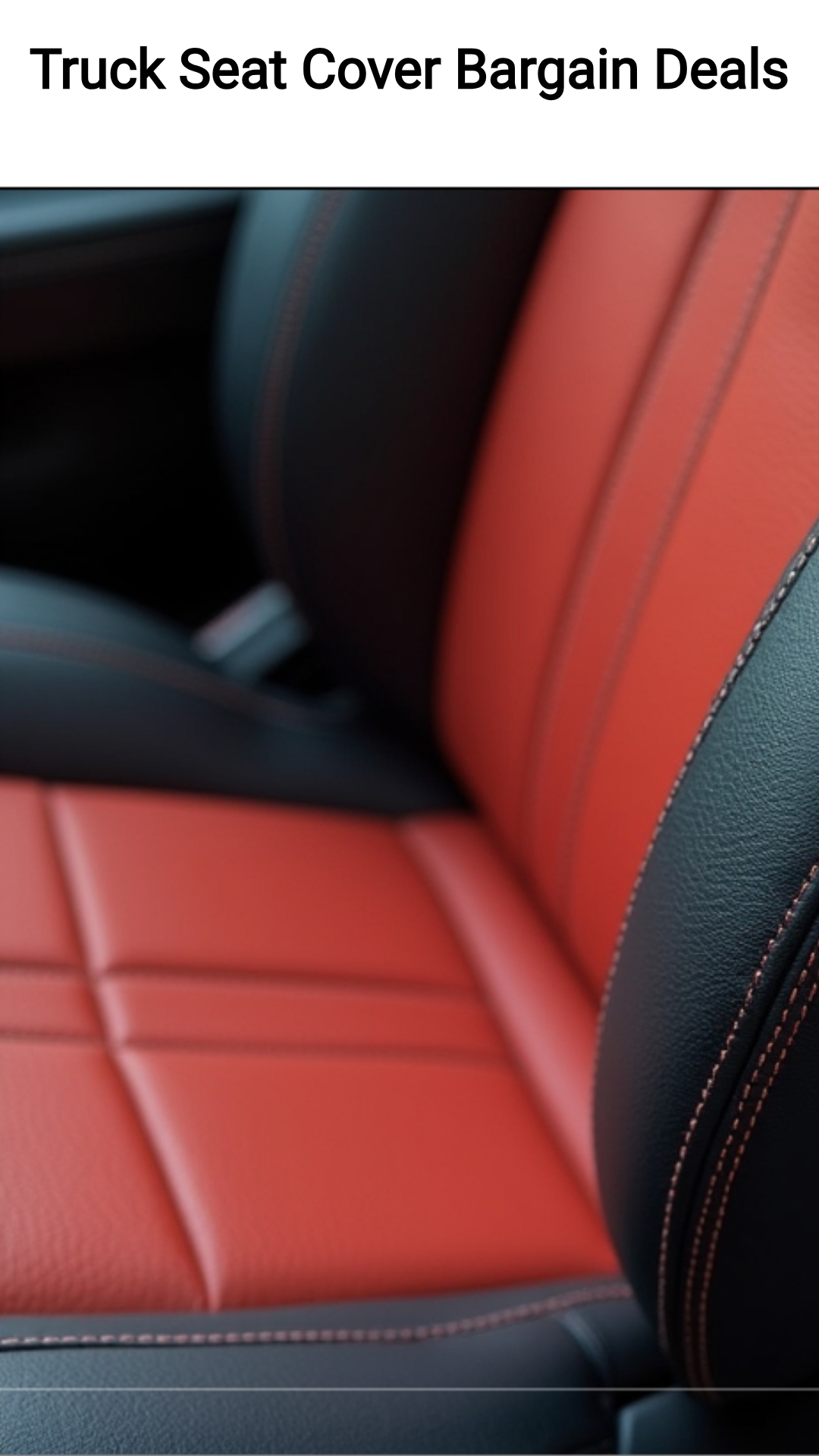 TrendingResults Startflow Facebook ad: Truck Seat Cover Bargain Deals.