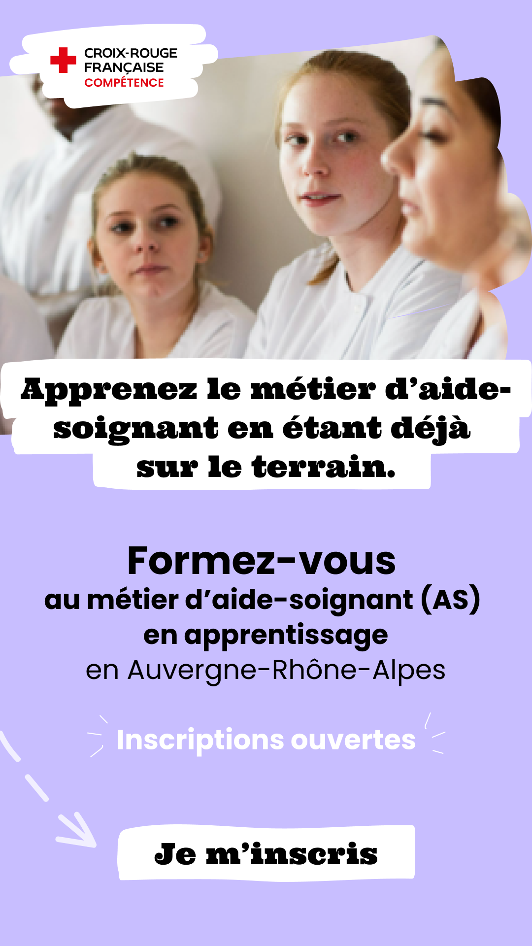 Croix-Rouge Compétence Facebook ad from Sep 15, 2026