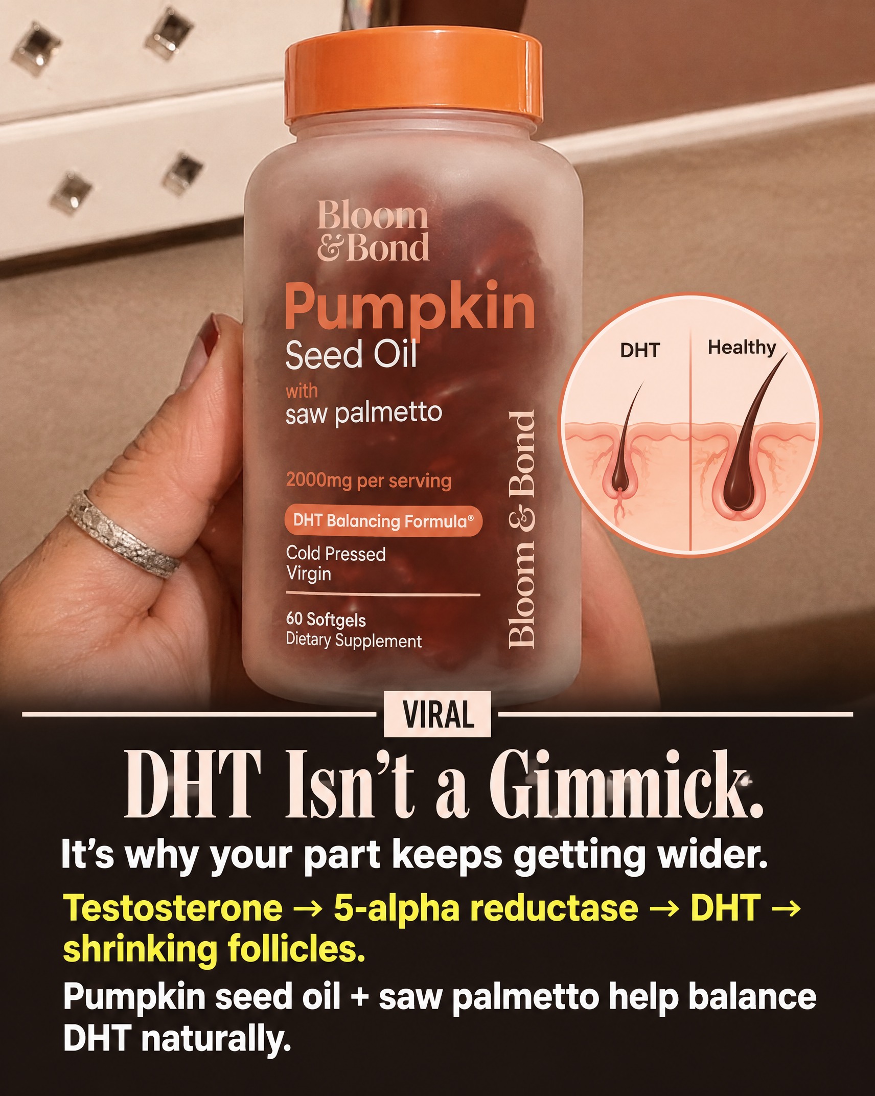Beauty Reviews Facebook ad: Help Hair Loss Naturally