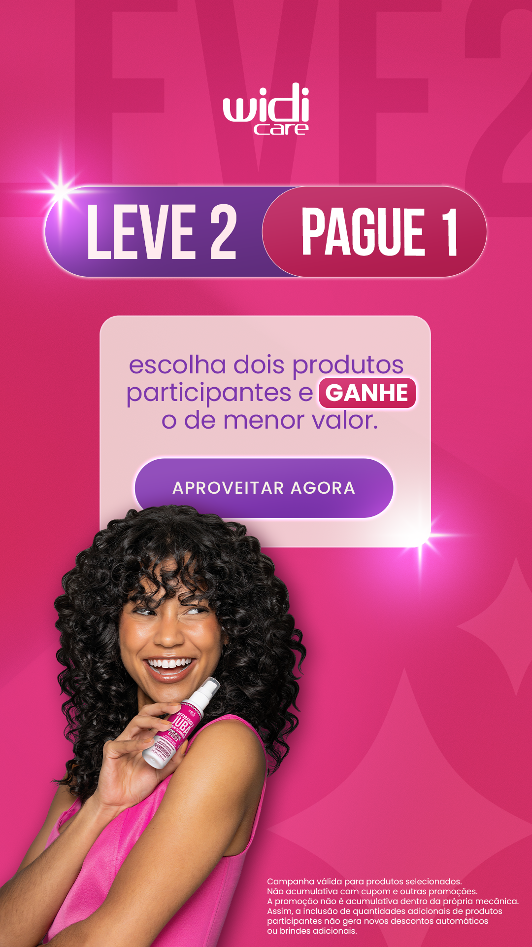 Widi Care Facebook ad: Leve 2, Pague 1