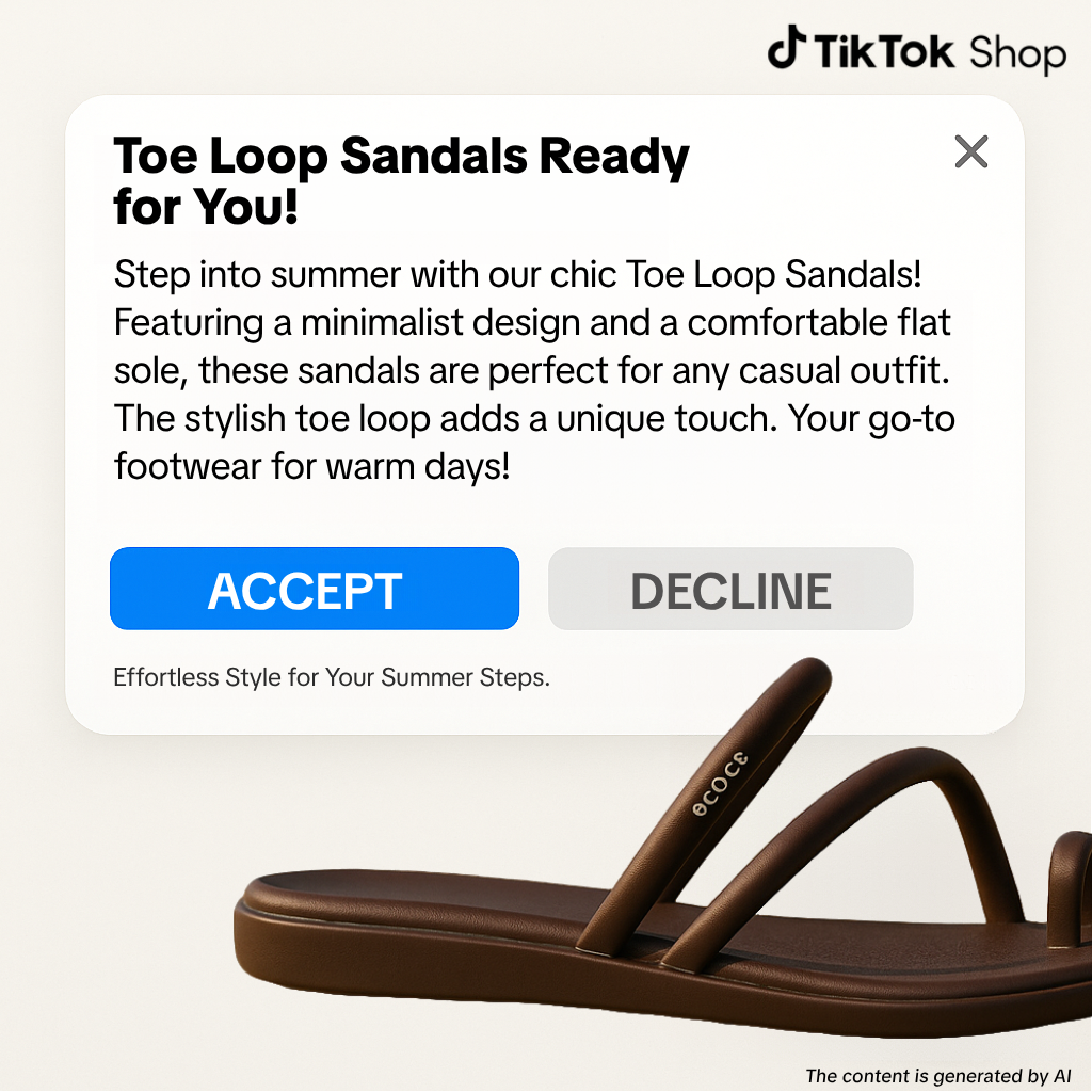 TikTok Shop US Facebook ad