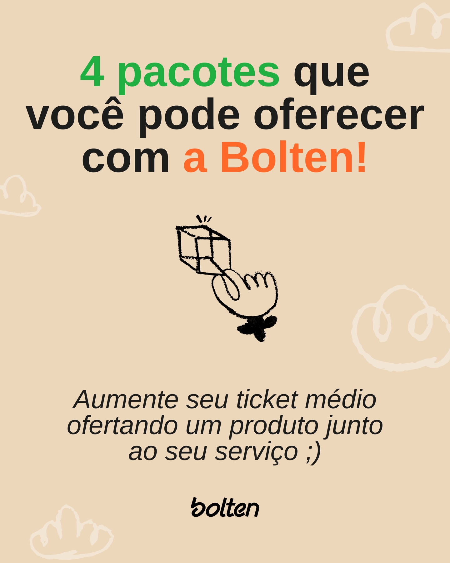 Bolten Facebook ad: Não dependa unicamente do seu serviço para escalar.