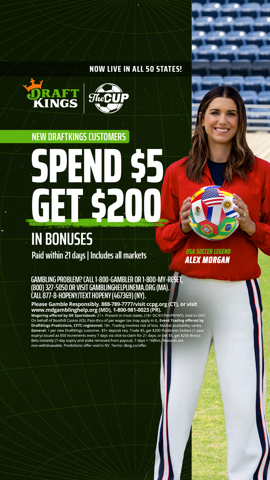 Alex Morgan Facebook ad