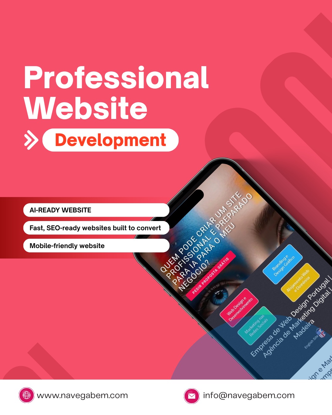 Navega Bem - Web Design Facebook ad: Web Design Madeira, Expert Website Solutions in Portugal