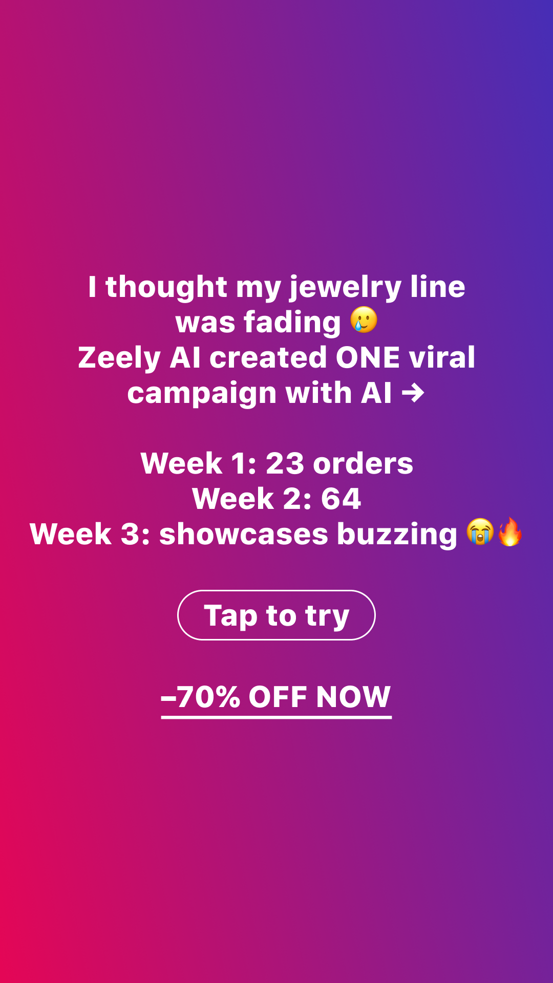 Zeely Facebook ad