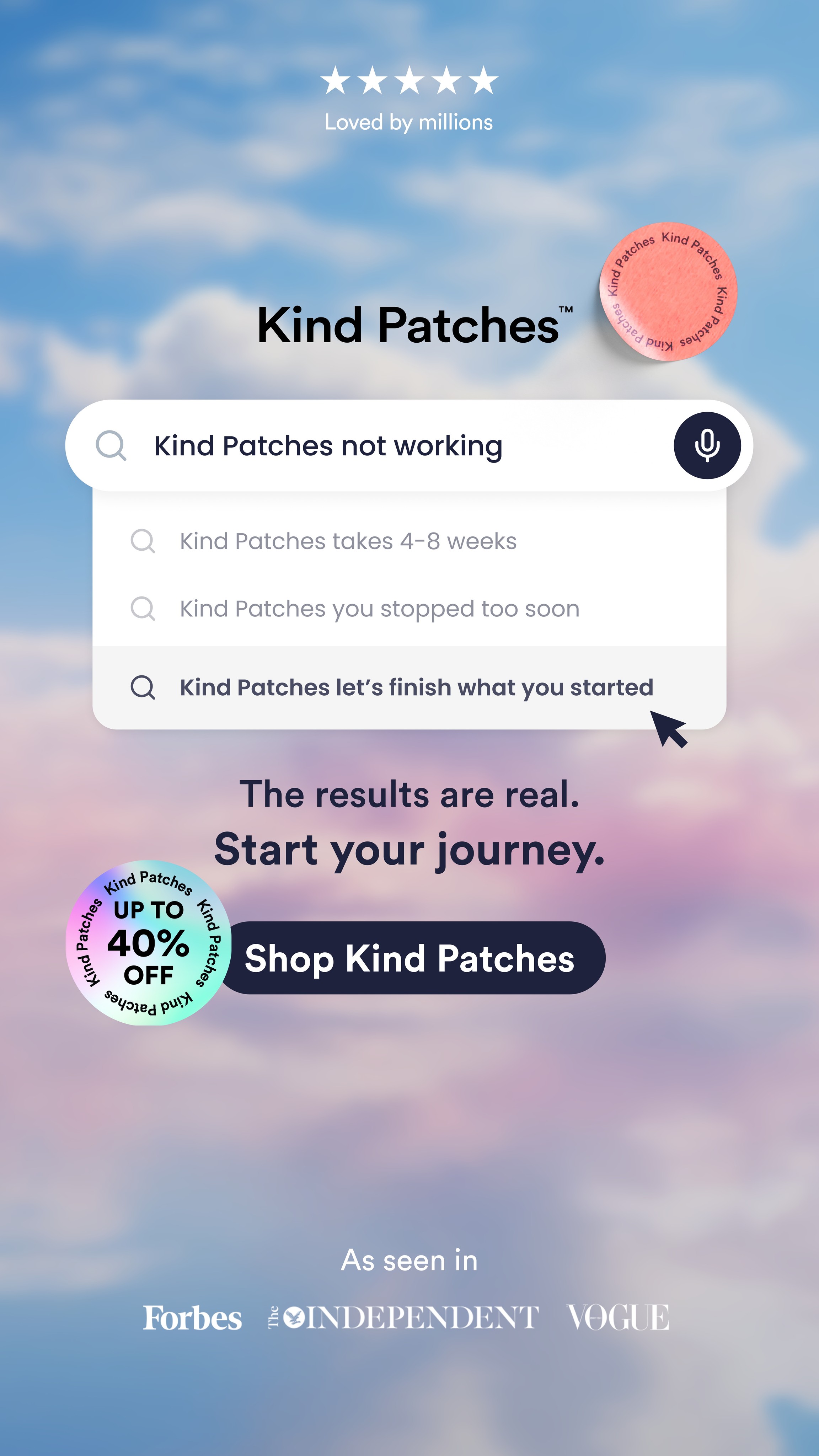 Kind Patches Facebook ad