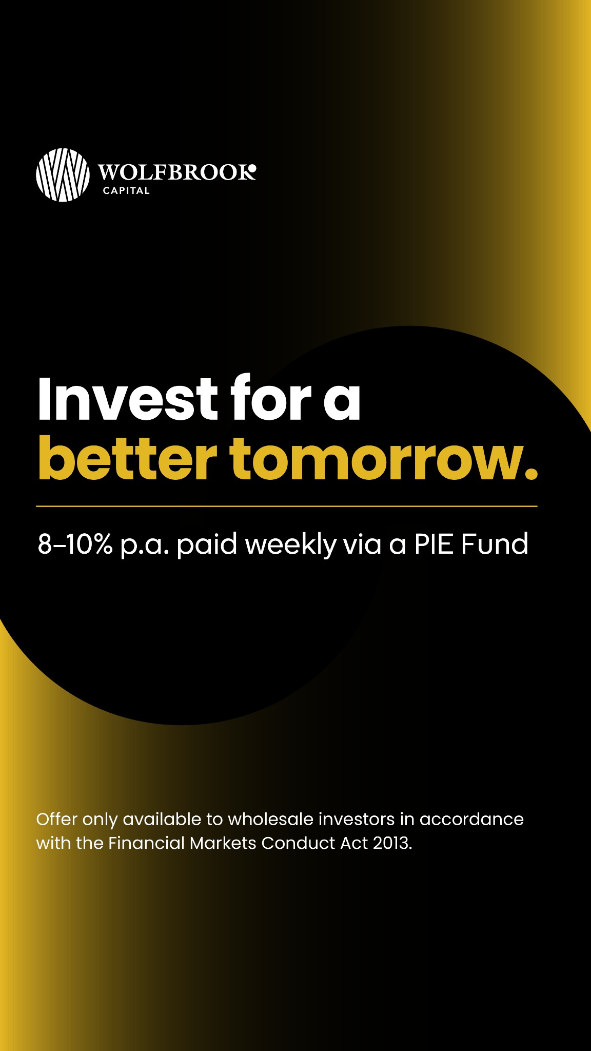 Wolfbrook Capital Facebook ad