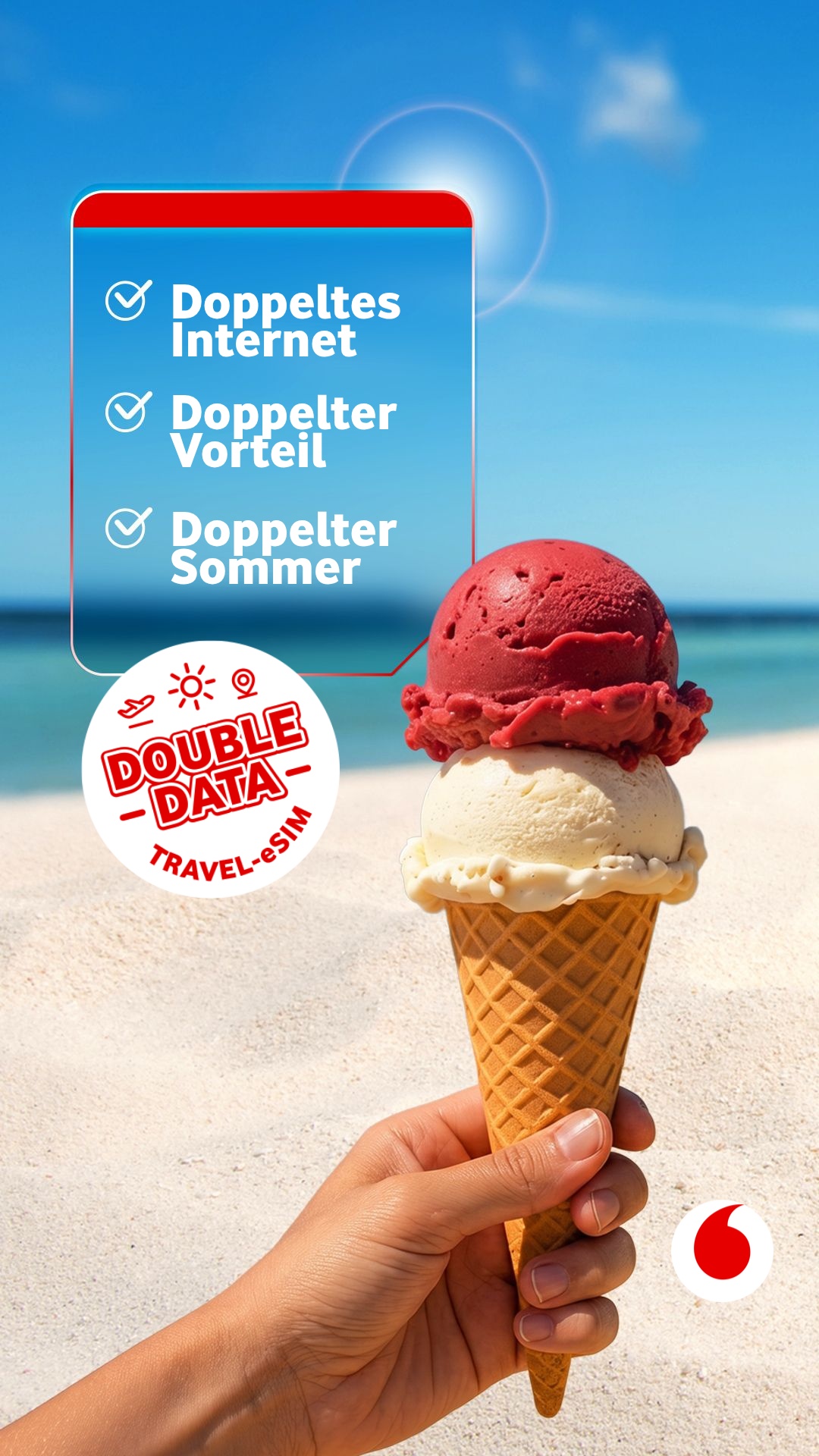 Vodafone Travel eSIM Facebook ad
